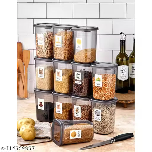 Flynax Airtight Transparent Jar Air Tight Kitchen Storage Container