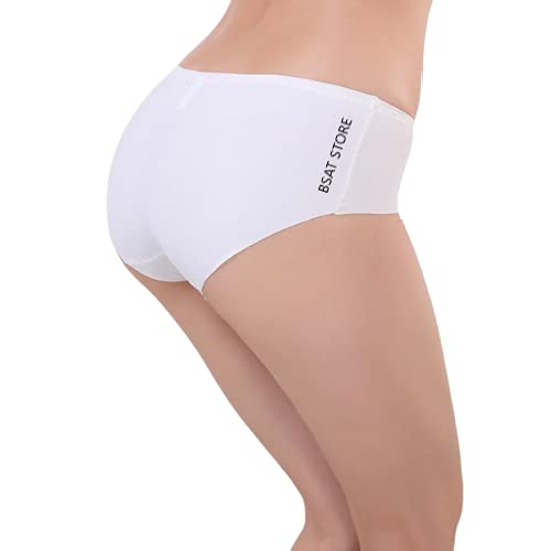 Women's Ice Silk Blend Invisible Lines No Show Hipster Panty (Pack of 4)