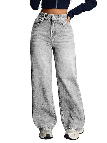 Nifty Women's Denim Stretchable High Waist Baggy Jeans for Women