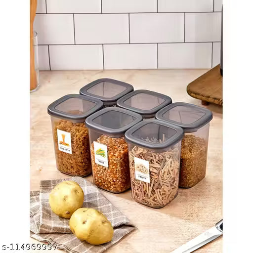 Flynax Airtight Transparent Jar Air Tight Kitchen Storage Container