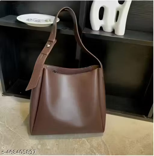 Tote Brown Stylish Spacious Handbag