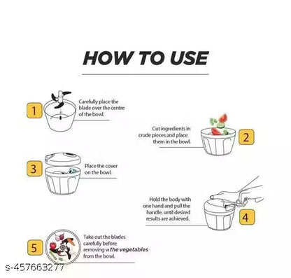 XXL 1 Liter Big Size Kitchen Dori Handy Vegetable and Fruit Manual Chopper