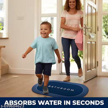 Quick Dry Soft Water Rectangular Bathroom Mat