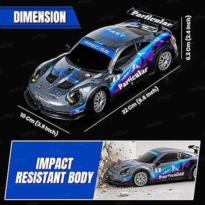 Zest 4 Toyz Rechargeable Remote Control Car Toy | 4X4 20Km/hr High Speed Drift RC Car Toy for Kids & Adults | Racing Sports Car | USB Rechargeable | 45+ Feet Range 2.4GHz Remote | Birthday Gift