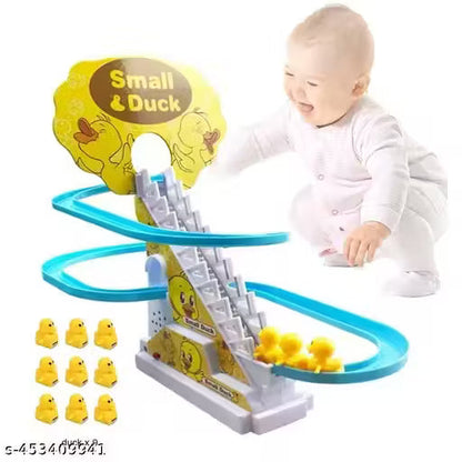 Small Duck Climbing Toys & Electric Duck Chasing Race Track Game Set