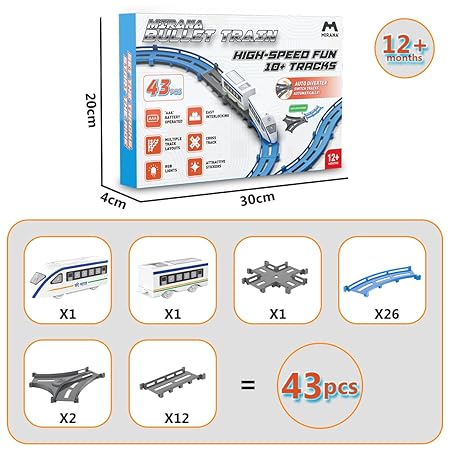 Bullet Train Toy Set for Kids